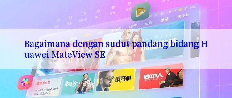 Bagaimana dengan sudut pandang bidang Huawei MateView SE