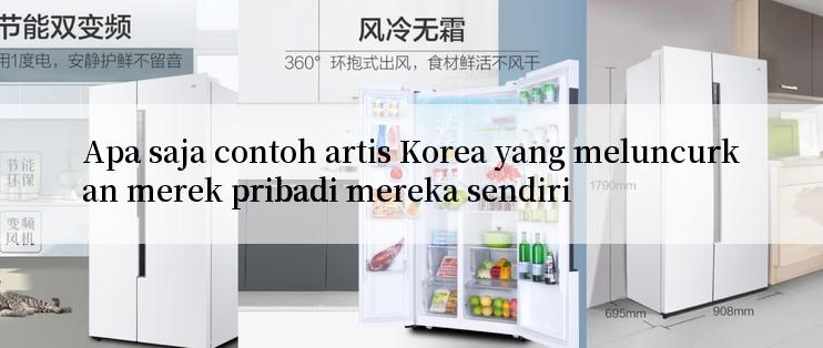 Apa saja contoh artis Korea yang meluncurkan merek pribadi mereka sendiri

