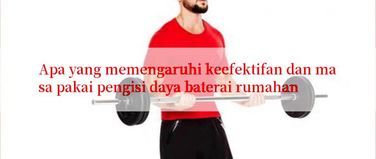 Apa yang memengaruhi keefektifan dan masa pakai pengisi daya baterai rumahan

