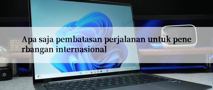 Apa saja pembatasan perjalanan untuk penerbangan internasional