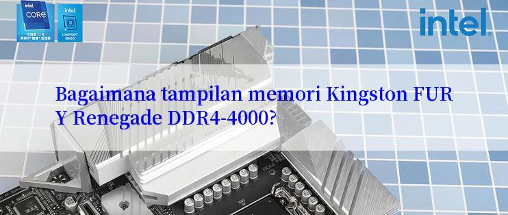 Bagaimana tampilan memori Kingston FURY Renegade DDR4-4000?