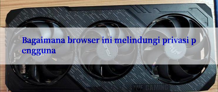 Bagaimana browser ini melindungi privasi pengguna