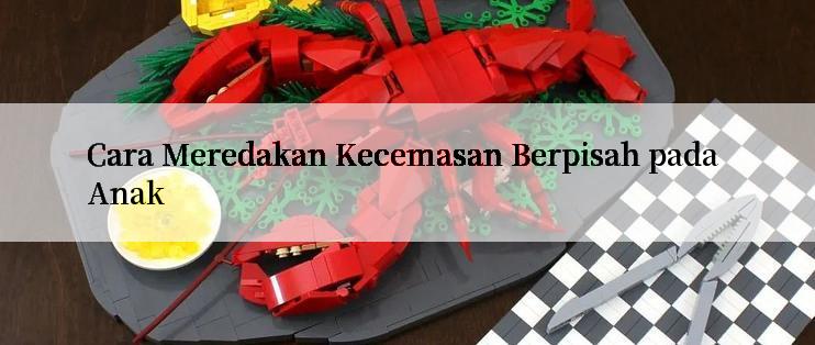 Cara Meredakan Kecemasan Berpisah pada Anak