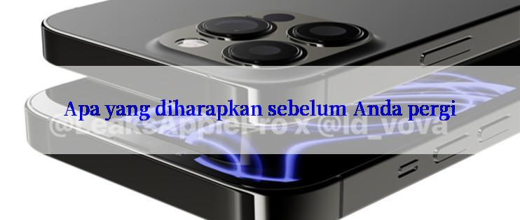 Apa yang diharapkan sebelum Anda pergi