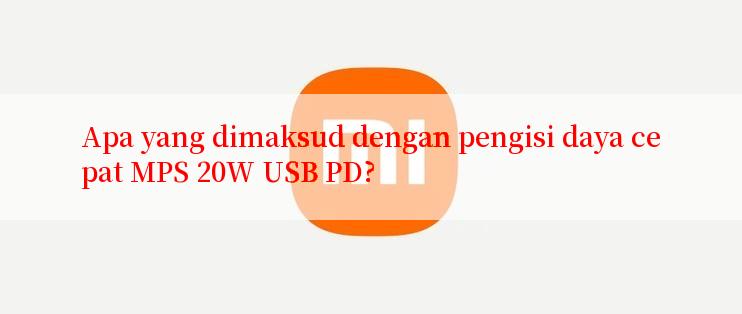 Apa yang dimaksud dengan pengisi daya cepat MPS 20W USB PD?