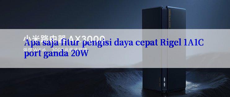 Apa saja fitur pengisi daya cepat Rigel 1A1C port ganda 20W