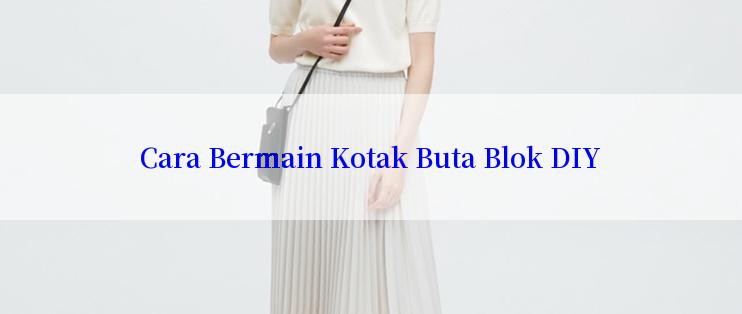 Cara Bermain Kotak Buta Blok DIY