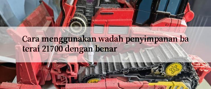 Cara menggunakan wadah penyimpanan baterai 21700 dengan benar