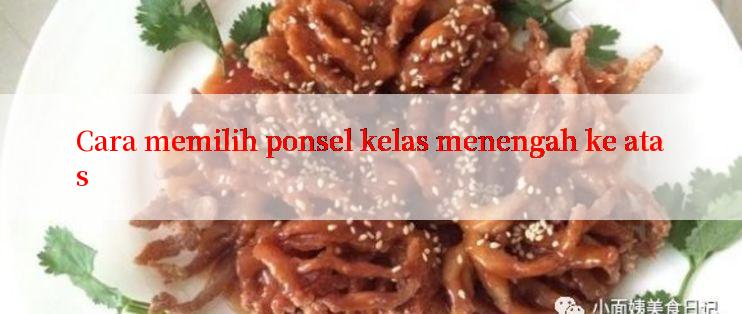 Cara memilih ponsel kelas menengah ke atas