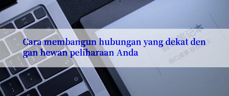 Cara membangun hubungan yang dekat dengan hewan peliharaan Anda