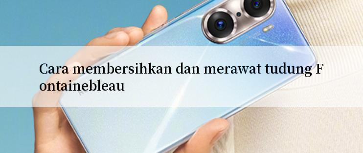 Cara membersihkan dan merawat tudung Fontainebleau