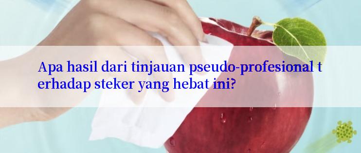 Apa hasil dari tinjauan pseudo-profesional terhadap steker yang hebat ini?