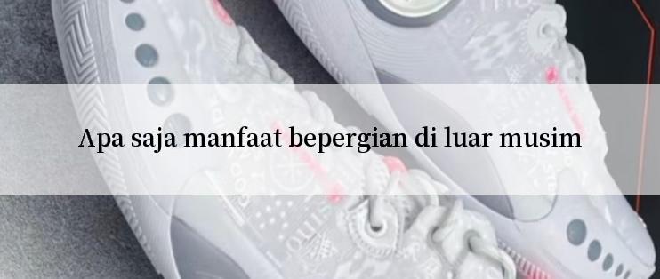 Apa saja manfaat bepergian di luar musim