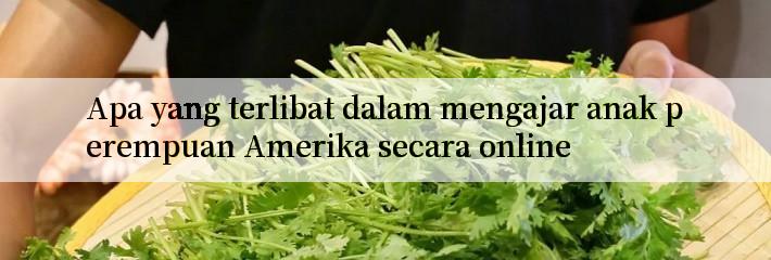 Apa yang terlibat dalam mengajar anak perempuan Amerika secara online