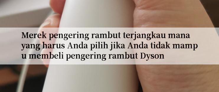 Merek pengering rambut terjangkau mana yang harus Anda pilih jika Anda tidak mampu membeli pengering rambut Dyson