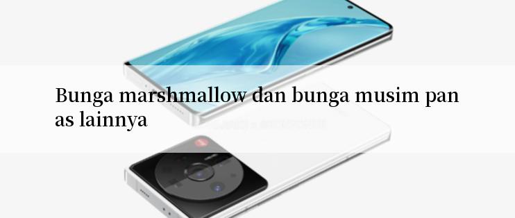 Bunga marshmallow dan bunga musim panas lainnya