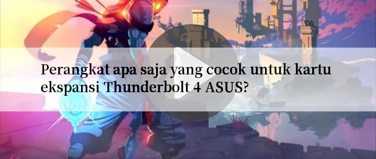 Perangkat apa saja yang cocok untuk kartu ekspansi Thunderbolt 4 ASUS?