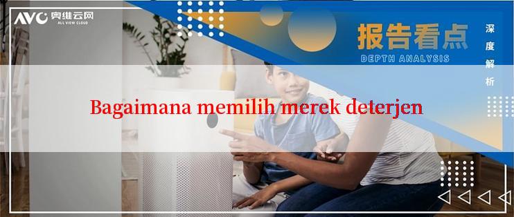 Bagaimana memilih merek deterjen