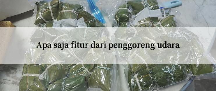 Apa saja fitur dari penggoreng udara