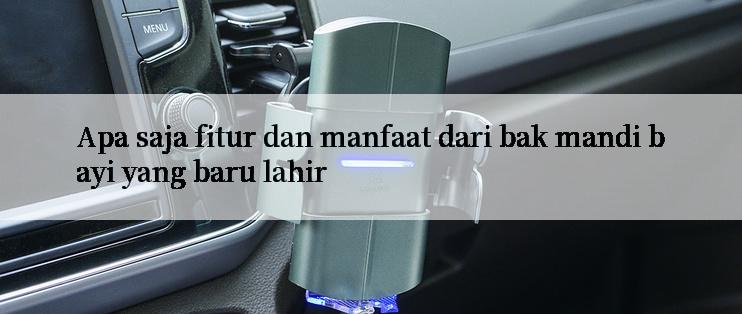 Apa saja fitur dan manfaat dari bak mandi bayi yang baru lahir