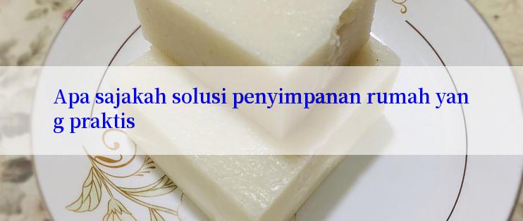 Apa sajakah solusi penyimpanan rumah yang praktis