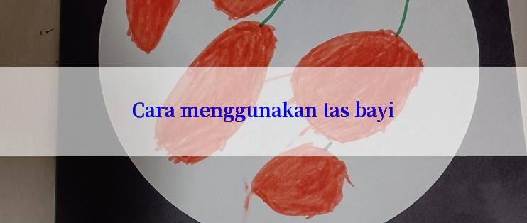 Cara menggunakan tas bayi