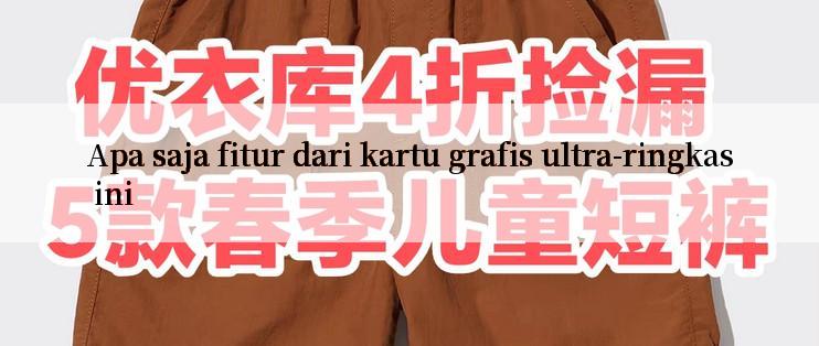 Apa saja fitur dari kartu grafis ultra-ringkas ini