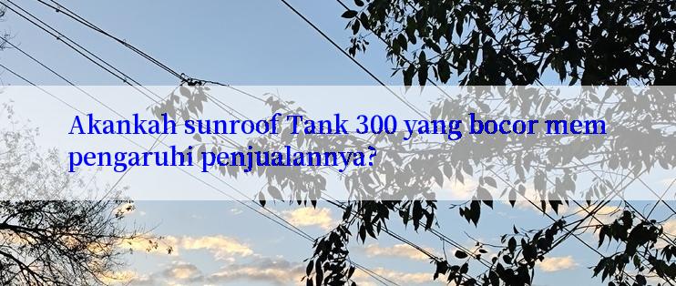 Akankah sunroof Tank 300 yang bocor mempengaruhi penjualannya?