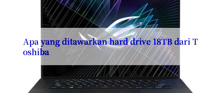 Apa yang ditawarkan hard drive 18TB dari Toshiba