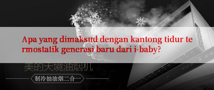 Apa yang dimaksud dengan kantong tidur termostatik generasi baru dari i-baby?