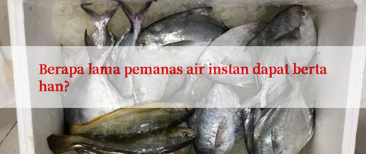 Berapa lama pemanas air instan dapat bertahan?