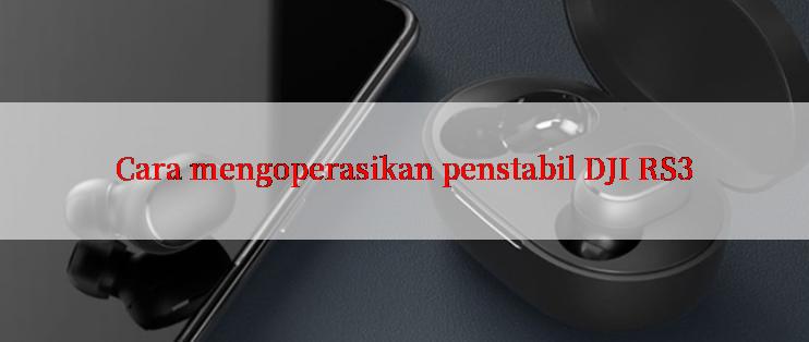 Cara mengoperasikan penstabil DJI RS3