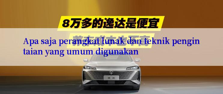 Apa saja perangkat lunak dan teknik pengintaian yang umum digunakan