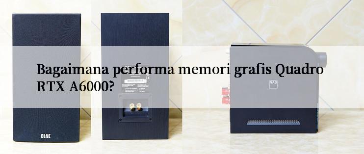 Bagaimana performa memori grafis Quadro RTX A6000?