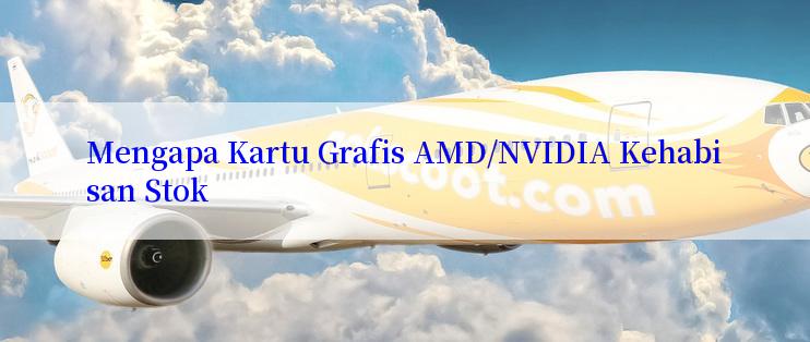 Mengapa Kartu Grafis AMD/NVIDIA Kehabisan Stok