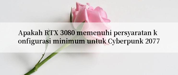 Apakah RTX 3080 memenuhi persyaratan konfigurasi minimum untuk Cyberpunk 2077