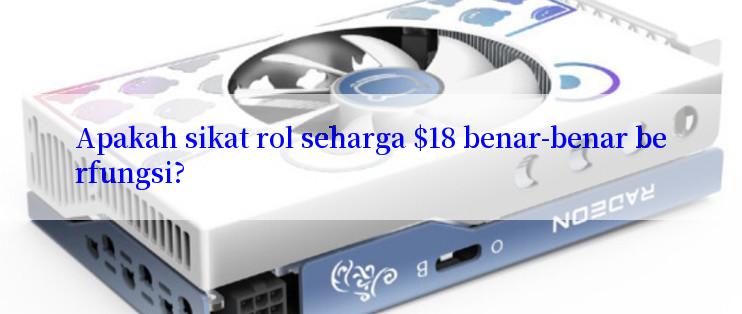 Apakah sikat rol seharga $18 benar-benar berfungsi?