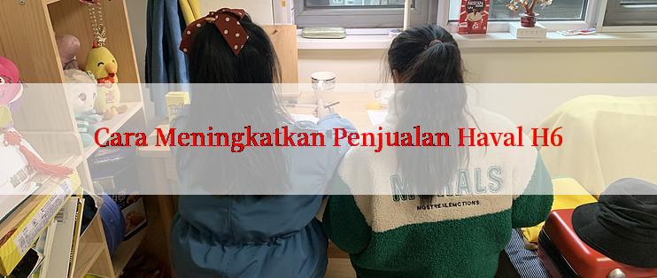 Cara Meningkatkan Penjualan Haval H6