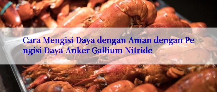 Cara Mengisi Daya dengan Aman dengan Pengisi Daya Anker Gallium Nitride